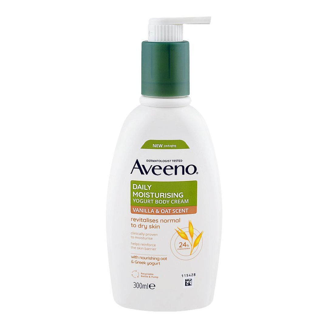 AVEENO D/M BODY CREAM VANILLA N OAT SCENT 300ML